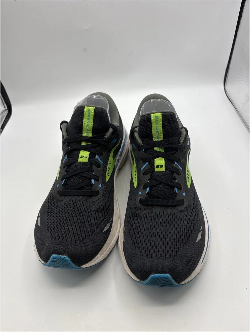 Brooks Adrenaline 23 Shoes Black Green Running Sneakers Athletic Size 9.5